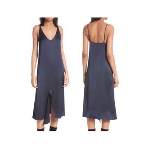 TIBI Knee-length slip-dress Deep Blue